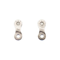 Lone Rider Bike Chain Link Stud Earrings